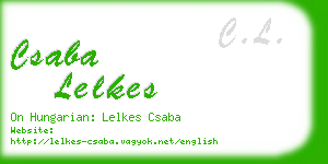 csaba lelkes business card